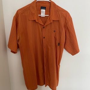 Patagonia Orange Button Down, Short sleeve
